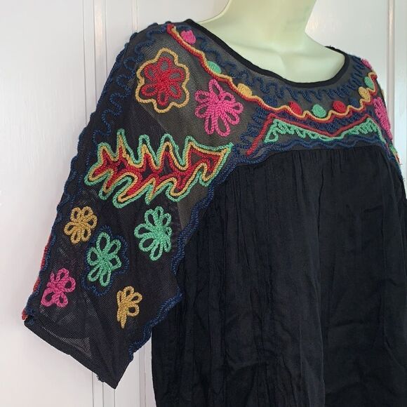 NWT Free Generation black boho blouse - Picture 3 of 9